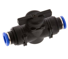 2-Wege-Kugelhahn, gerade, 10 mm, Kunststoff/Messing