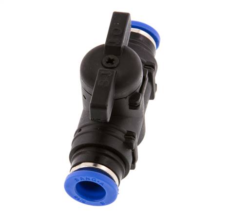 2-Wege-Kugelhahn, gerade, 8 mm, Kunststoff/Messing