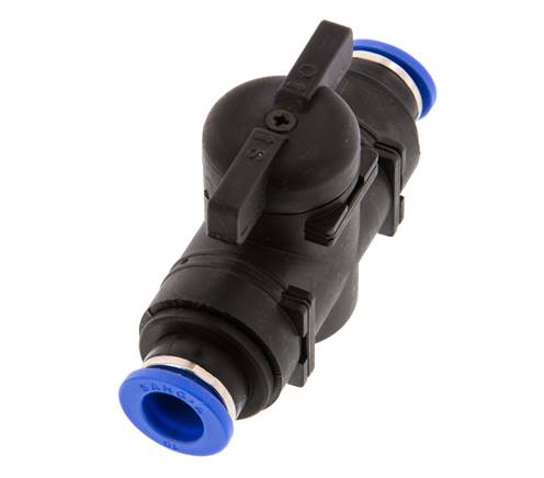 2-Wege-Kugelhahn, gerade, 10 mm, Kunststoff/Messing