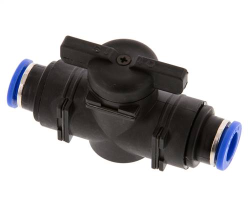 2-Wege-Kugelhahn, gerade, 10 mm, Kunststoff/Messing