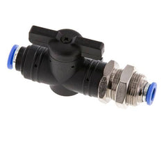 2-Wege-Kugelhahn, gerade, 6 mm, Kunststoff/Messing, Schott