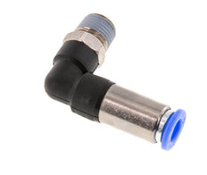 Steckverschraubung 8mm & R1/4'' männlich Selbstsicherndes Winkelstück Messing/PBT 0-10bar (0-145psi)