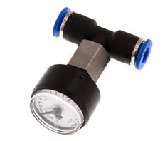 Druckmessgerät 6mm Union gerade 0-16 bar (0-232psi)