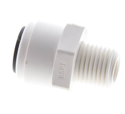3/8'' x R1/4'' Steckverschraubung mit Außengewinde POM EPDM [5 Stück]