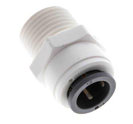 1/2'' x 1/2'' NPT Steckverschraubung mit Außengewinde POM EPDM [5 Stück]