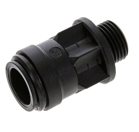 18mm x G1/2'' Steckverschraubung mit Außengewinde Messing NBR