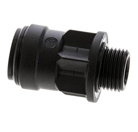 18mm x G1/2'' Steckverschraubung mit Außengewinde Messing NBR