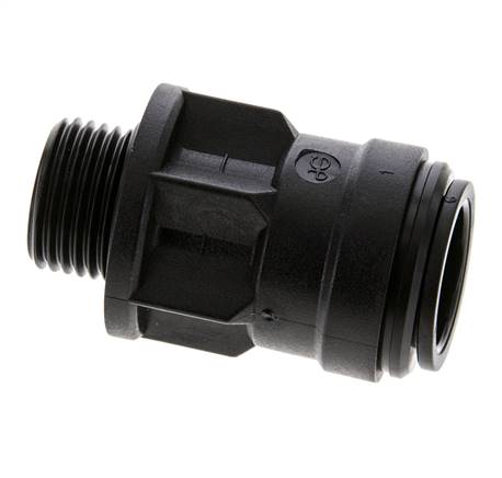 18mm x G1/2'' Steckverschraubung mit Außengewinde Messing NBR