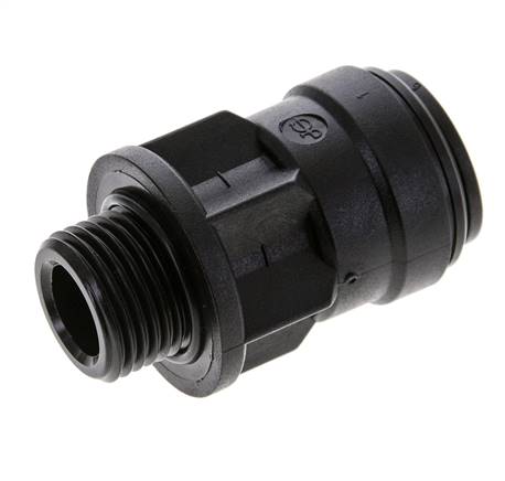 18mm x G1/2'' Steckverschraubung mit Außengewinde Messing NBR