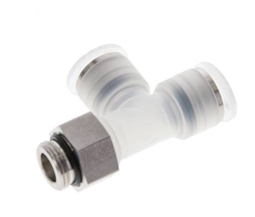 12mm x G3/8'' rechtwinkliges T-Stück Steckverschraubung mit Außengewinde PA/Edelstahl EPDM FDA drehbar