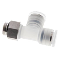 12mm x G3/8'' rechtwinkliges T-Stück Steckverschraubung mit Außengewinde PA/Edelstahl EPDM FDA drehbar