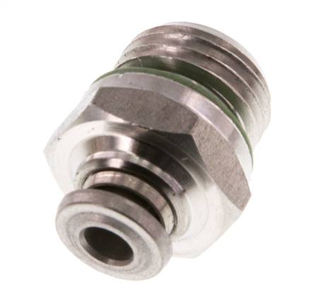 4mm x G1/4'' Steckverschraubung mit Außengewinde Edelstahl FKM