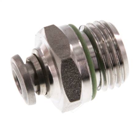 4mm x G1/4'' Steckverschraubung mit Außengewinde Edelstahl FKM