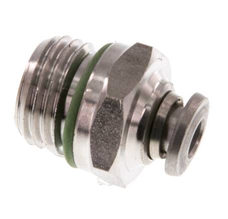 4mm x G1/4'' Steckverschraubung mit Außengewinde Edelstahl FKM