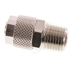 10x8 & R1/4'' Vernickeltes Messing Gerade Aufsteckverschraubung mit Außengewinde [5 Stück]