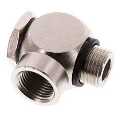 G1/2'' Messing vernickelt Banjo Fitting mit Außen- und Innengewinde mit Hohlschraube mit O-Ring drehbar