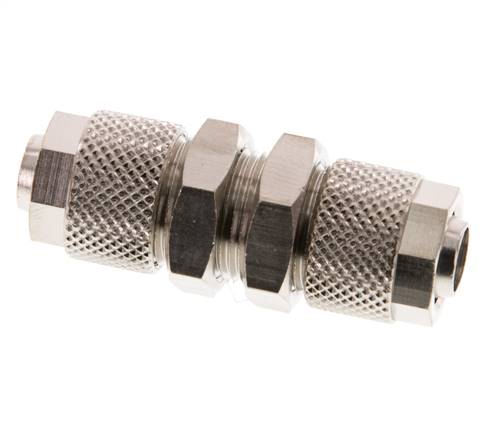 10x8 Vernickelte Messing Gerade Aufsteckverschraubung Schott
