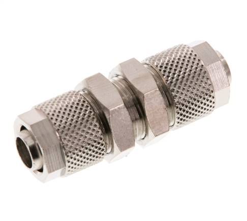 10x8 Vernickelte Messing Gerade Aufsteckverschraubung Schott