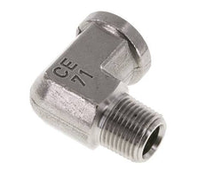3/8'' NPT x 3/8'' NPT M/F Edelstahl 90 Grad Winkelverschraubung 210 Bar - Hydraulisch