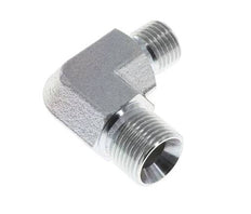 90 Grad abgewinkelte Reduzierverschraubung G3/8'' x G1/2'' Hochdruckstahl 60° Konus 325bar (4566.25psi) Hydraulik