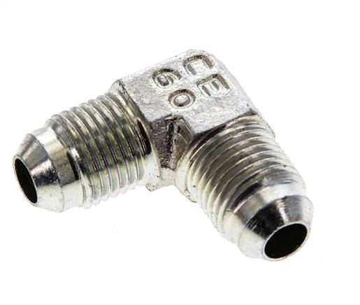 90 Grad JIC-Winkelfitting UNF 1/2''-20 Außengewinde Stahl 450 bar (6322,5 psi)