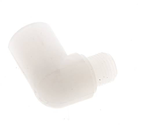 90 Grad abgewinkeltes Fitting G1/8'' Außengewinde x Innengewinde PVDF 10bar (140,5psi) FDA