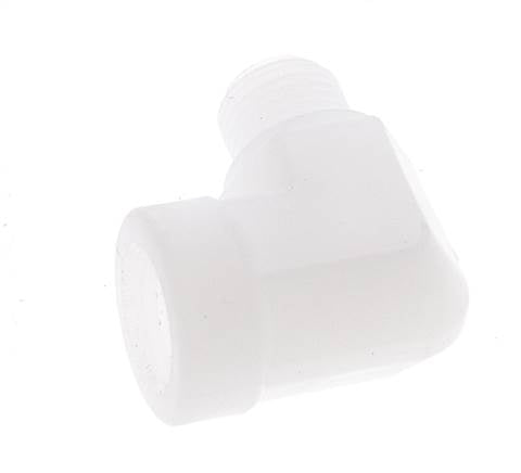90 Grad abgewinkeltes Fitting G1/8'' Außengewinde x Innengewinde Polypropylen (pp) 10bar (140,5psi) FDA