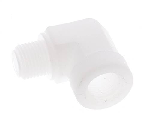 90 Grad abgewinkeltes Fitting G1/8'' Außengewinde x Innengewinde Polypropylen (pp) 10bar (140,5psi) FDA