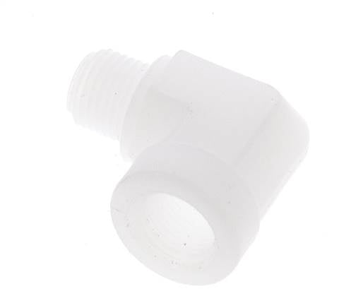90 Grad abgewinkeltes Fitting G1/8'' Außengewinde x Innengewinde Polypropylen (pp) 10bar (140,5psi) FDA