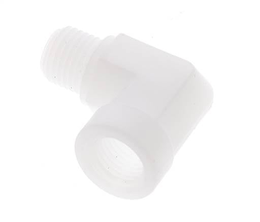 90 Grad abgewinkeltes Anschlussstück G1/4'' Außengewinde x Innengewinde Polypropylen (pp) 10bar (140,5psi) FDA