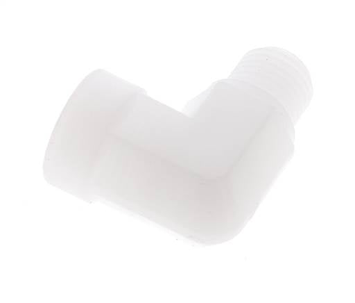 90 Grad abgewinkeltes Anschlussstück G1/4'' Außengewinde x Innengewinde Polypropylen (pp) 10bar (140,5psi) FDA