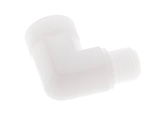 90 Grad abgewinkeltes Anschlussstück G1/4'' Außengewinde x Innengewinde Polypropylen (pp) 10bar (140,5psi) FDA