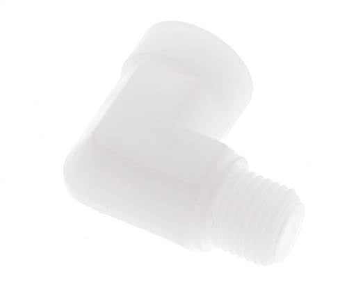 90 Grad abgewinkeltes Anschlussstück G1/4'' Außengewinde x Innengewinde Polypropylen (pp) 10bar (140,5psi) FDA