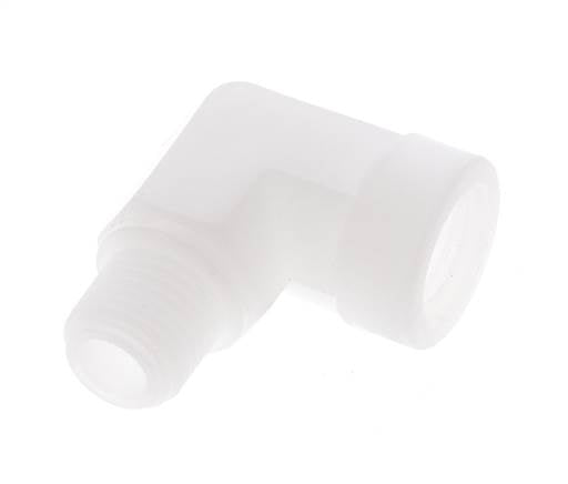 90 Grad abgewinkeltes Anschlussstück G1/4'' Außengewinde x Innengewinde Polypropylen (pp) 10bar (140,5psi) FDA