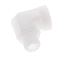 90 Grad abgewinkeltes Anschlussstück G3/8'' Außengewinde x Innengewinde Polypropylen (pp) 10 bar (140,5 psi) FDA