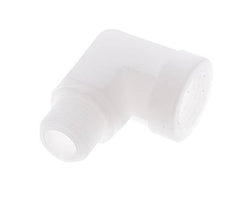 90 Grad abgewinkeltes Anschlussstück G3/8'' Außengewinde x Innengewinde Polypropylen (pp) 10 bar (140,5 psi) FDA