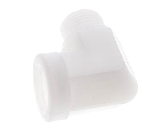 90 Grad abgewinkeltes Anschlussstück G1/2'' Außengewinde x Innengewinde Polypropylen (pp) 10bar (140,5psi) FDA