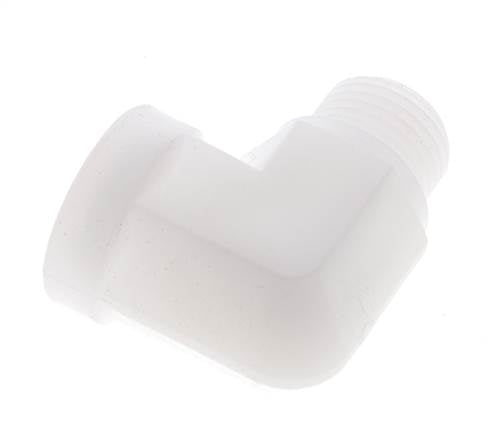 90 Grad abgewinkeltes Anschlussstück G1/2'' Außengewinde x Innengewinde Polypropylen (pp) 10bar (140,5psi) FDA