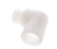 90 Grad abgewinkeltes Fitting G1/2'' Außengewinde x Innengewinde PVDF 10bar (140,5psi) FDA