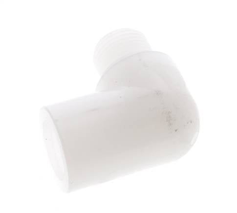 90 Grad abgewinkeltes Fitting G3/8'' Außengewinde x Innengewinde PVDF 10bar (140,5psi) FDA