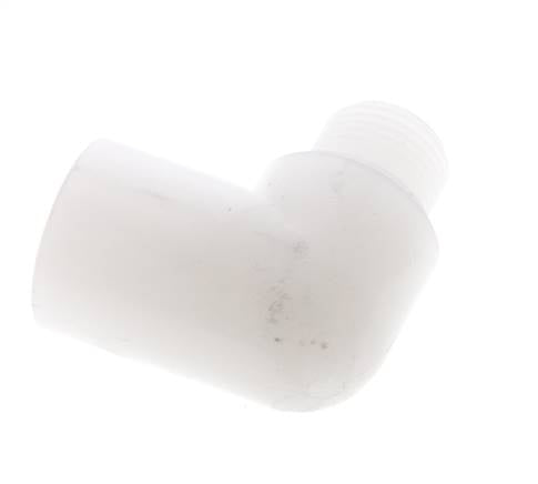 90 Grad abgewinkeltes Fitting G3/8'' Außengewinde x Innengewinde PVDF 10bar (140,5psi) FDA