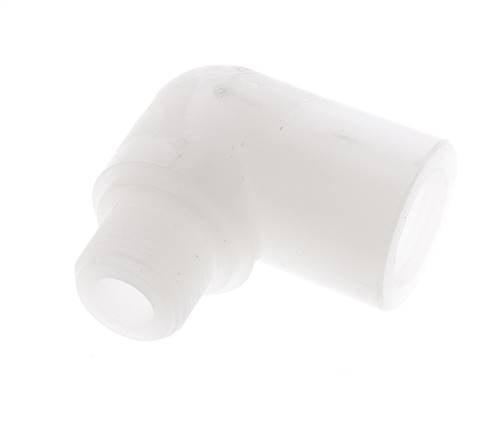 90 Grad abgewinkeltes Fitting G3/8'' Außengewinde x Innengewinde PVDF 10bar (140,5psi) FDA