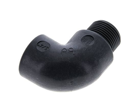 90 Grad abgewinkeltes Anschlussstück G3/4'' Außengewinde x Innengewinde Polypropylen (pp) 10 bar (140,5 psi) FDA