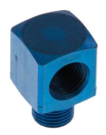 90 Grad abgewinkeltes Fitting G1/8'' Außengewinde x Innengewinde Aluminium 16bar (224.8psi) [2 Stück]