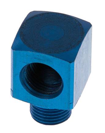 90 Grad abgewinkeltes Fitting G1/8'' Außengewinde x Innengewinde Aluminium 16bar (224.8psi) [2 Stück]