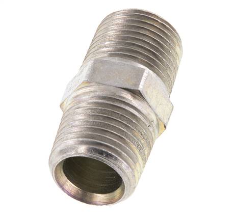 1/2'' NPT verzinkter Stahl Doppelnippel 210 bar - Hydraulik
