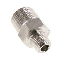 1/4'' NPT x 1/2'' NPT Edelstahl-Doppelnippel 210 bar - Hydraulisch