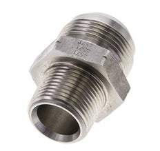 JIC Doppelnippel UN 1-7/8''-12 x 1 1/2'' NPT Edelstahl 70bar (983.5psi)