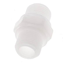 Doppelnippel G3/8'' Polypropylen (pp) 10bar (140,5psi) FDA 22mm Sechskant