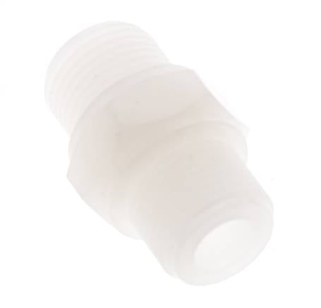 Doppelnippel G3/8'' PVDF 10bar (140,5psi) FDA 22mm Sechskant